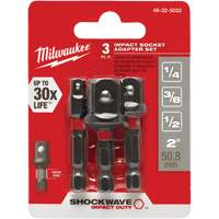 Shockwave Impact Driver Socket Adapter Set, 1/4" Drive Size, Ball, 1-7/8" L Maritime Industrial Rubber