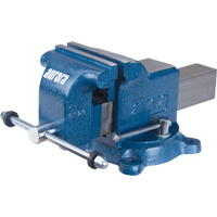 Heavy-Duty Bench Vise, 5" Jaw Width Maritime Industrial Rubber