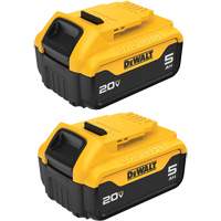 Bloc-piles Max XR Premium, Lithium-ion, 20 V, 5 A Maritime Industrial Rubber