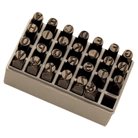 Letter Hand Stamp Set, 27 Pieces Maritime Industrial Rubber