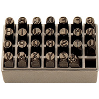Letter Hand Stamp Set, 27 Pieces Maritime Industrial Rubber