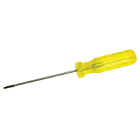 Electrician's Slotted Screwdriver, 1/8" Tip, Round, 7-1/4" L, Plastic Handle Maritime Industrial Rubber