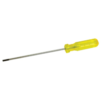 Electrician's Slotted Screwdriver, 5/32" Tip, Round, 9-1/2" L, Plastic Handle Maritime Industrial Rubber
