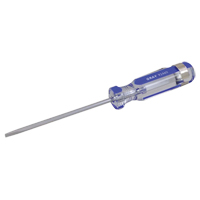 Slotted Screwdriver, 1/8" Tip, Round, 5-1/2" L, Plastic Handle Maritime Industrial Rubber
