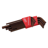 Long Arm Hex Key Set, 13 Pcs., Imperial Maritime Industrial Rubber