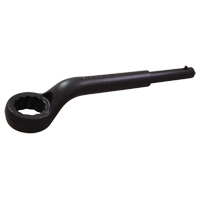 Cl&eacute; &agrave; levier sans coup, 12 pans, 1", d&eacute;cal&eacute;es de 45°, Fini Oxyde noir Maritime Industrial Rubber