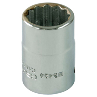 Socket, 24 mm, 3/4" Drive, 12 Points Maritime Industrial Rubber