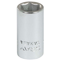 Socket, 5/16", 1/4" Drive, 6 Points Maritime Industrial Rubber