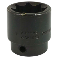 Socket, Impact, 1", 1/2" Drive, 8 Points Maritime Industrial Rubber