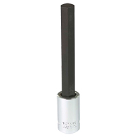 Extra Long Bit  Socket, 10 mm x 4" L, 3/8" Drive Maritime Industrial Rubber