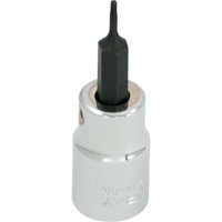 Bit Socket, Torx&reg;, T6 x 2-1/8" L, 3/8" Drive Maritime Industrial Rubber