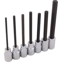 Hex Head Socket Set, Hex, 3/8" Drive, 7 Pcs Maritime Industrial Rubber