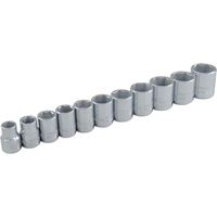 Socket Set, 11 Pcs, 3/8" Drive Size Maritime Industrial Rubber