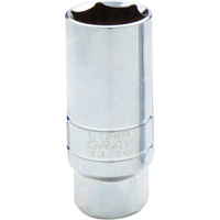 Spark Plug Socket, 3/8" Drive, 13/16" Socket, 1-1/10" L Maritime Industrial Rubber