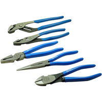 Master Plier Set, 5 Pieces Maritime Industrial Rubber