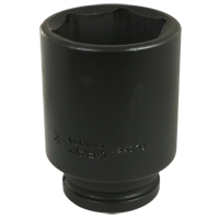Socket, Impact, 2-1/16", 3/4" Drive, 6 Points, Deep Maritime Industrial Rubber