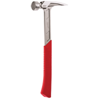 Milled Face Framing Hammer, 22 oz., Solid Steel Handle, 15" L Maritime Industrial Rubber