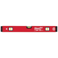 Redstick Level, Box, 2' L, Steel, 3, Non-Magnetic Maritime Industrial Rubber
