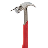Curved Claw Smooth-Face Hammer, 20 oz., Solid Steel Handle, 14" L Maritime Industrial Rubber