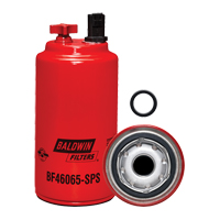 BF46065-SPS Fuel/Water Separator Spin-on with Drain, Sensor Port and Reusable Sensor Maritime Industrial Rubber