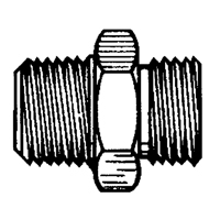 Reducer/Adapter Fitting, 1/4" x 1/8" Dia, Brass Maritime Industrial Rubber