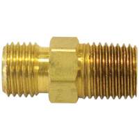 Reducer/Adapter Fitting, 1/4" x 1/4" Dia, Brass Maritime Industrial Rubber