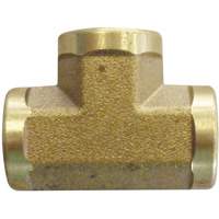 Female Pipe Tees, Brass, 3/8" Maritime Industrial Rubber