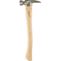 Milled Face Framing Hammer, 19 oz., Wood Handle, 16" L Maritime Industrial Rubber