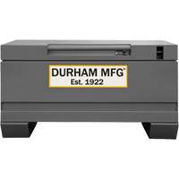 Jobsite Storage Box, 32" x 19" x 17-13/16", Steel, Grey Maritime Industrial Rubber