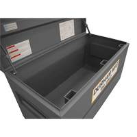Jobsite Storage Box, 48" x 24" x 27-13/16", Steel, Grey Maritime Industrial Rubber