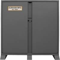 Jobsite Storage Shelving Cabinet, Steel, 47.5 Cubic Feet, Grey Maritime Industrial Rubber