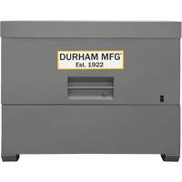 Piano Style Jobsite Storage Box, 60-1/2" W x 34-3/4" D x 49-3/8" H, Grey Maritime Industrial Rubber