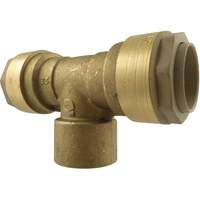 Quickline Air Piping Tee Connect, Brass, 1/2" Maritime Industrial Rubber