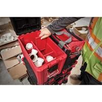 Coffre &agrave; outils compact Packout, 10" x 16-1/5" x 13", Noir/Rouge Maritime Industrial Rubber
