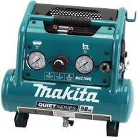 Quiet Series Air Compressor, Electric, 1 Gal. (1.2 US Gal), 135 PSI, 120/1 V Maritime Industrial Rubber