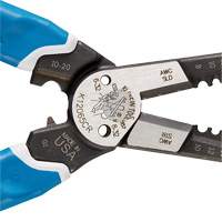 Klein-Kurve&reg; Heavy-Duty Wire Stripper, Cutter & Crimper Multi-Tool, 8-1/4" L, 8 - 20 AWG Maritime Industrial Rubber