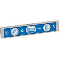 Torpedo Level, 10" L, Aluminum, 1 Vials, Magnetic Maritime Industrial Rubber