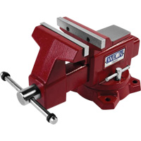 Utility Bench Vise, 5-1/2" Jaw Width, 3-1/4" Throat Depth Maritime Industrial Rubber