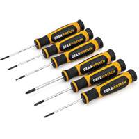 Mini Phillips&reg;/Slotted Dual Material Screwdriver Set, 6 Pcs. Maritime Industrial Rubber