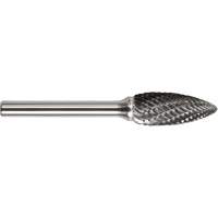 DRILLCO Magnum Double Cut Solid Carbide Burr, SF-1, 1/4" Dia., 5/8" Depth of Cut Maritime Industrial Rubber