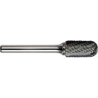 DRILLCO Double Cut Ballnose Cylinder Burr, SC-12 Maritime Industrial Rubber