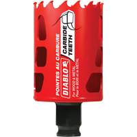 Scie cloche pour bois et m&eacute;tal, 1-7/8", Profondeur de la coupe 2-3/8", Carbure Maritime Industrial Rubber