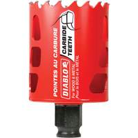 Scie cloche pour bois et m&eacute;tal, 2", Profondeur de la coupe 2-3/8", Carbure Maritime Industrial Rubber