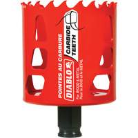 Scie cloche pour bois et m&eacute;tal, 2-1/2", Profondeur de la coupe 2-3/8", Carbure Maritime Industrial Rubber
