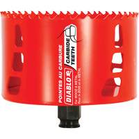 Scie cloche pour bois et m&eacute;tal, 4-1/4", Profondeur de la coupe 2-3/8", Carbure Maritime Industrial Rubber