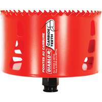 Scie cloche pour bois et m&eacute;tal, 4-1/2", Profondeur de la coupe 2-3/8", Carbure Maritime Industrial Rubber