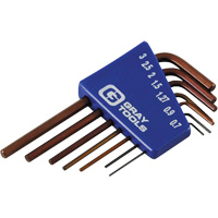 Hex Key Set, 7 Pcs., Metric Maritime Industrial Rubber