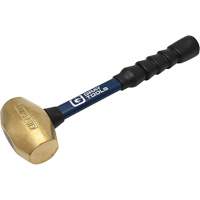 Brass Hammer, 4 lbs. Head Weight, 14" L Maritime Industrial Rubber