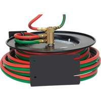 Welding Hose Reel, Welding Gases, 1/4" x 25', Single Hose, 300 psi Maritime Industrial Rubber