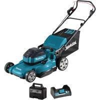 Brushless Cordless Lawnmower, Push Walk-Behind, Battery Powered, 21" Cutting Width Maritime Industrial Rubber